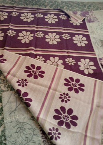 Çiçek Desenli Mor Renkli halı örtüsü 4.5 metre kare - Görsel 7