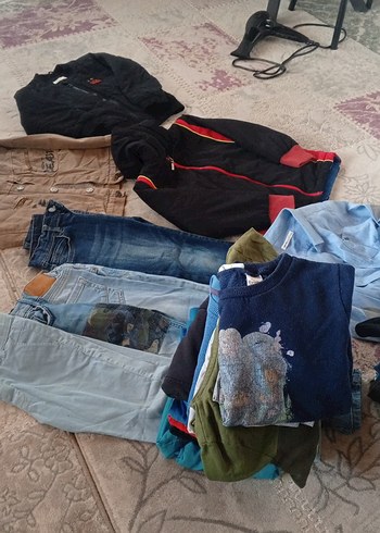 Düğmeli Kahverengi Nakışlı Kot Ceket - Görsel 3