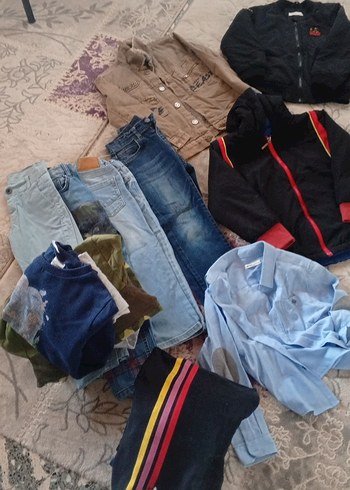 Düğmeli Kahverengi Nakışlı Kot Ceket - Görsel 6