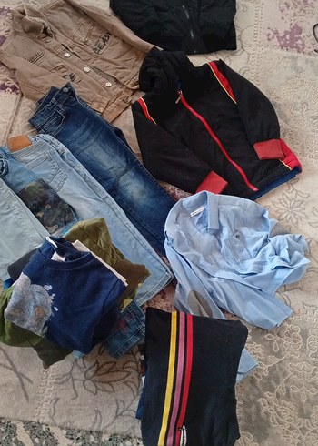 Düğmeli Kahverengi Nakışlı Kot Ceket - Görsel 4