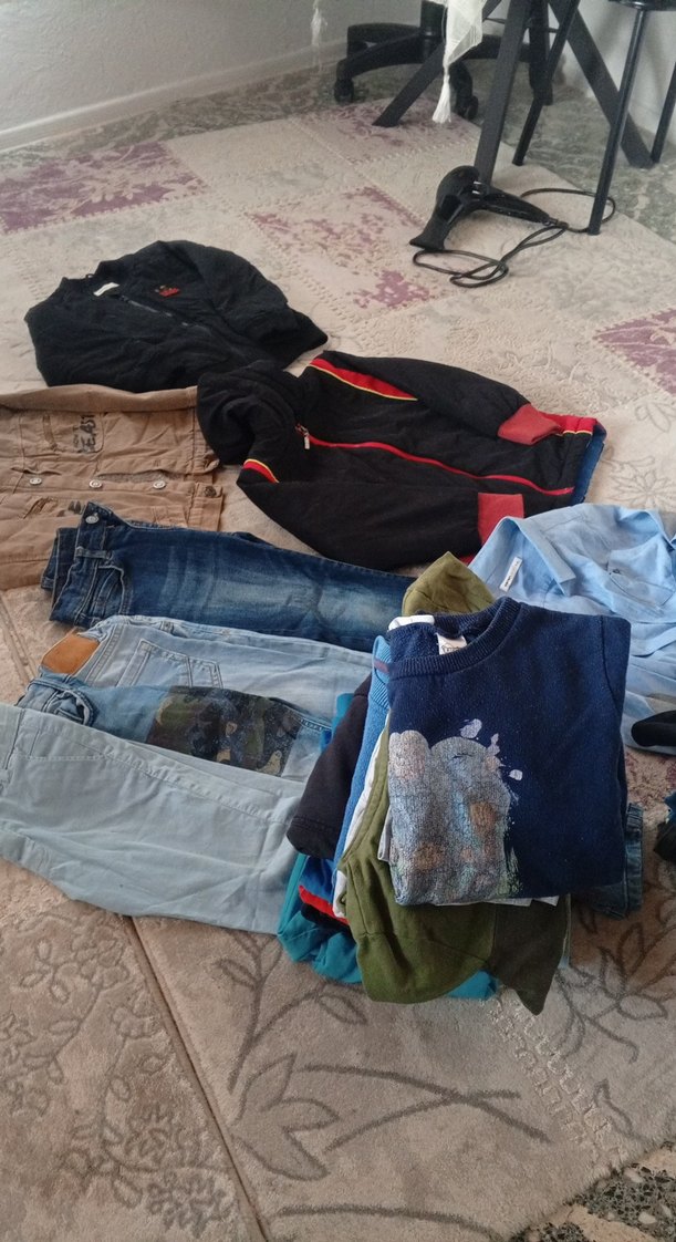 Düğmeli Kahverengi Nakışlı Kot Ceket - Görsel 3