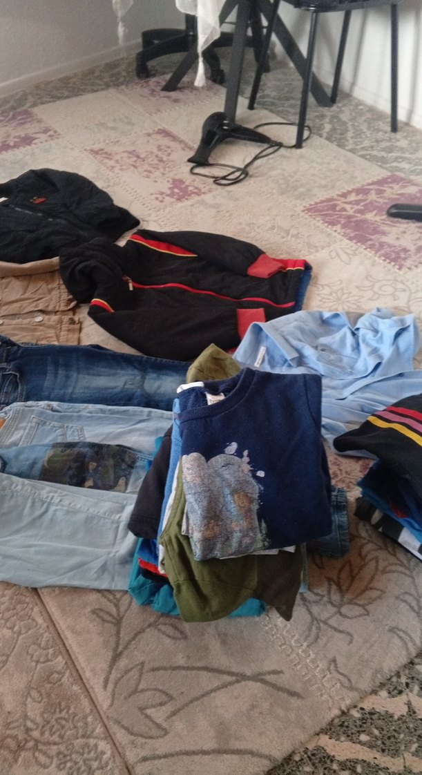 Düğmeli Kahverengi Nakışlı Kot Ceket - Görsel 2