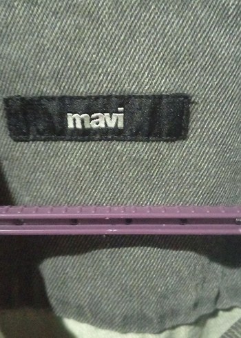 Gri Denim Erkek kot ceket Düğmeli, Salaş Kesim - Görsel 6