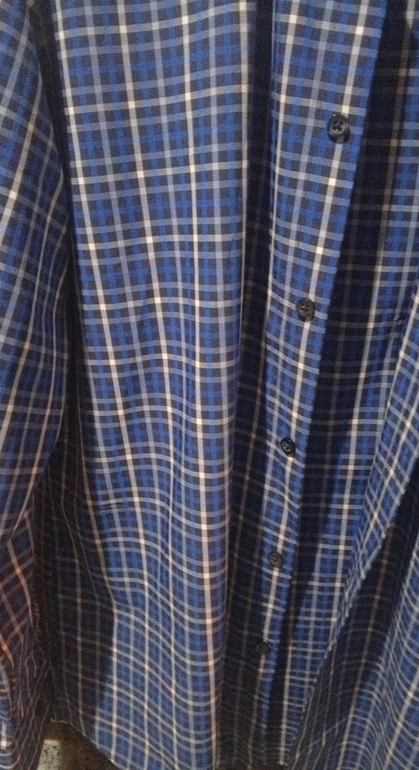 Erkek Koyu Mavi Kareli Uzun Kollu Gömlek - Görsel 5