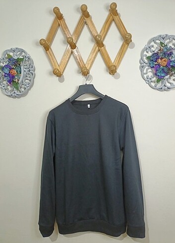 Unisex şardonlu iki iplik sweatshirt 