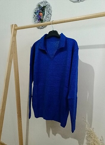 universal Beden Polo yaka basic triko kazak
