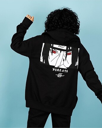 Itachi Uchiha Anime Fermuarlı Unisex Sweatshirt
