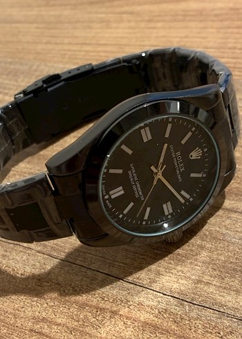 Rolex Klasik Siyah Rolex Erkek Saati