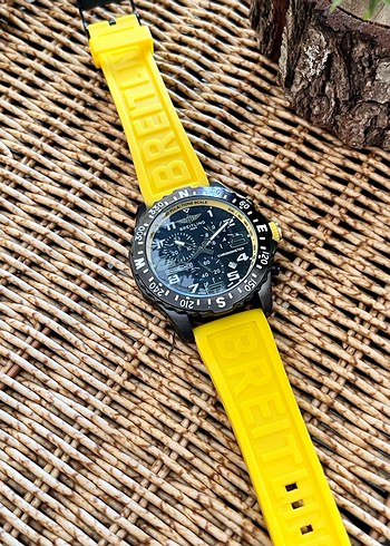  Beden Breitling Sarı Biker Tarzı Erkek Kol Saati