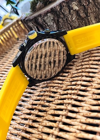 Lacoste Breitling Sarı Biker Tarzı Erkek Kol Saati