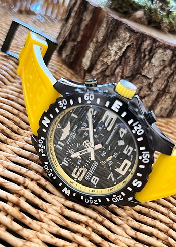  Beden sarı Renk Breitling Sarı Biker Tarzı Erkek Kol Saati