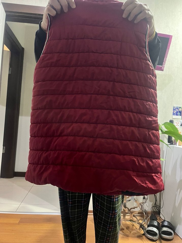 Erkek Bordo Fermuarlı Yelek - Görsel 2