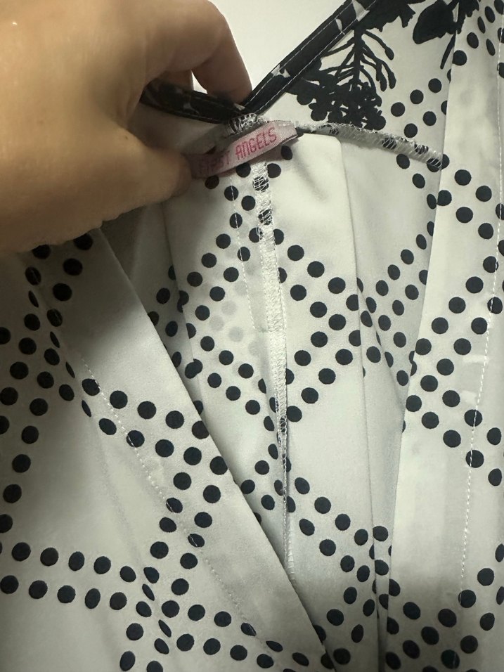 Gri Puantiyeli V Yakalı kimono - Görsel 2