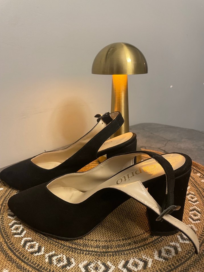 Siyah Topuklu Kadın Ayakkabı (36) Numara - Görsel 3