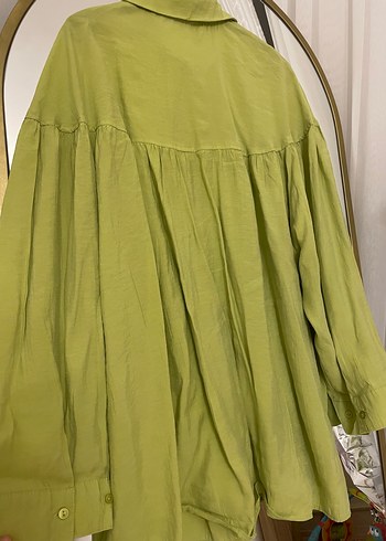 Yeşil Bohem Düğmeli Gömlek - Görsel 3