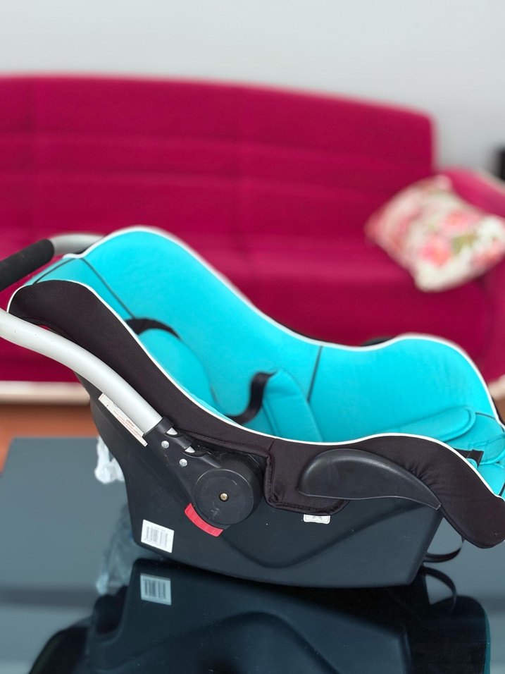 Turkuaz Renkli Bebek Oto Koltuğu Puset - Görsel 2