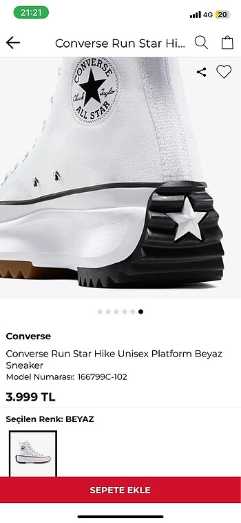 Converse Converse platform taban sneaker