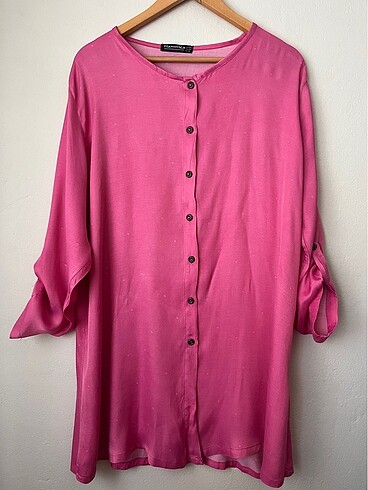 Zara kadın pembe tunik,kısa elbise