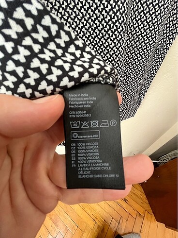 34 Beden gri Renk H&M kadın elbise