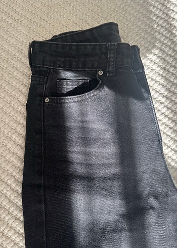 Diğer Koyu Siyah Denim Jean