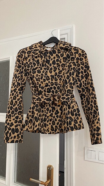 Leopar desen ceket