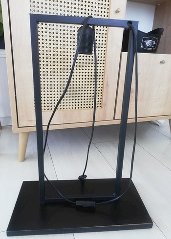 Ikea Siyah Metal Masa Lambası Çerçevesi