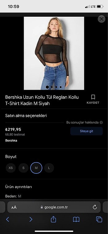 m Beden Bershka Tül Crop Body medium