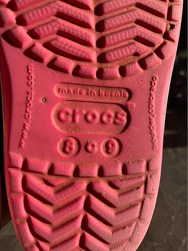 24 Beden pembe Renk Orijinal crocs terlik ?satıldı?