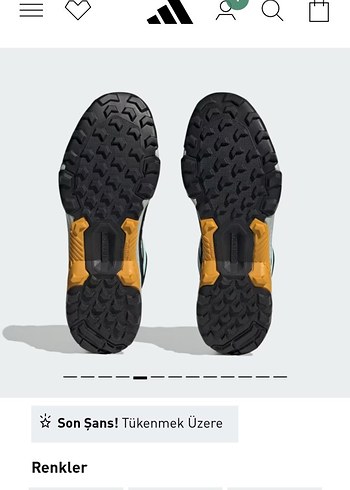 adidas terrex orjinal yeni ürün 43 numara - Görsel 3