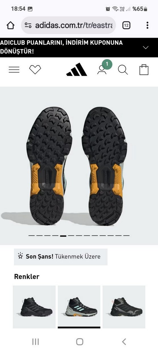 adidas terrex orjinal yeni ürün 43 numara - Görsel 3