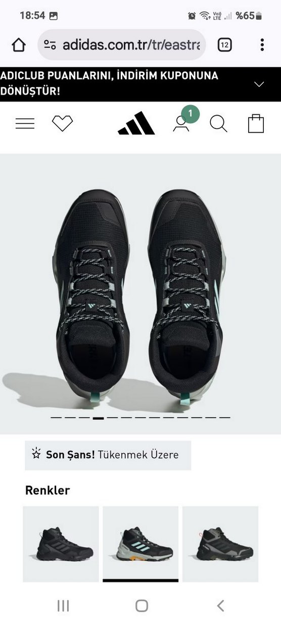 adidas terrex orjinal yeni ürün 43 numara - Görsel 2