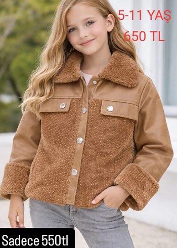 Siyah Kürklü Kadın Deri Ceket - Görsel 2