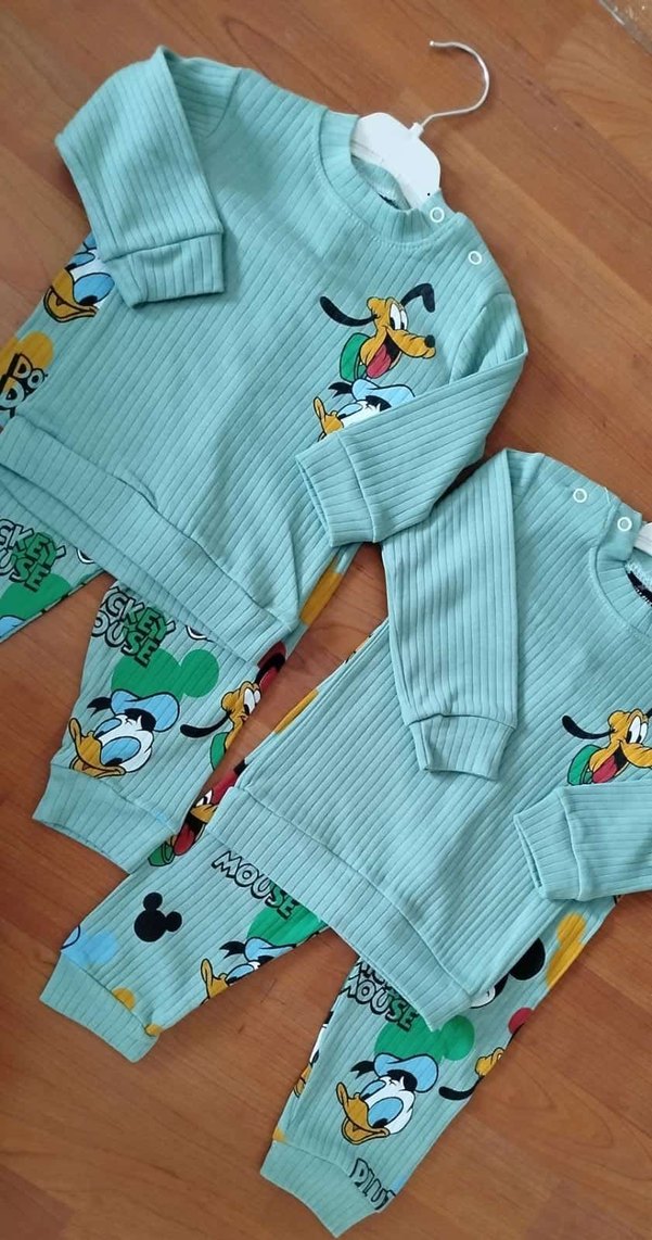 Bebek Erkek Renkli Baskılı Streetwear Takım - Görsel 2