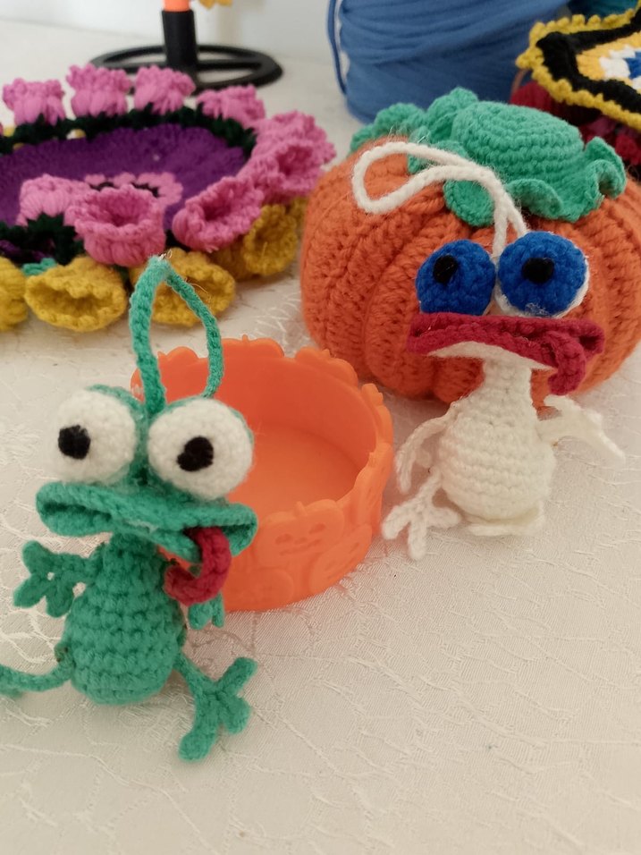 Renkli Örgü Karakter Anahtarlık Seti - Görsel 3