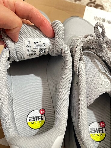 44 Beden gri Renk Nike air max ayakkabı 44 numara