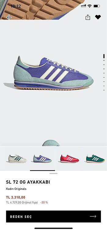 Adidas spor ayakkabı 38.5 numara