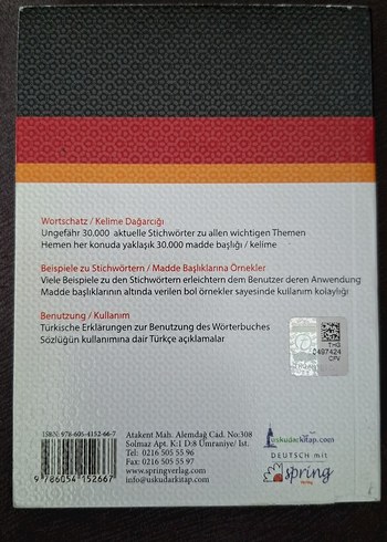 Almanca-Türkçe Cep Sözlüğü 30.000 Kelime - Görsel 2