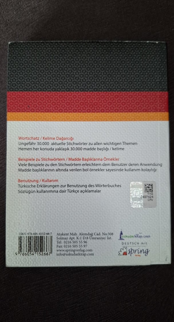 Almanca-Türkçe Cep Sözlüğü 30.000 Kelime - Görsel 2