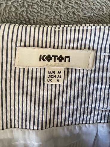 36 Beden Çizgili etek