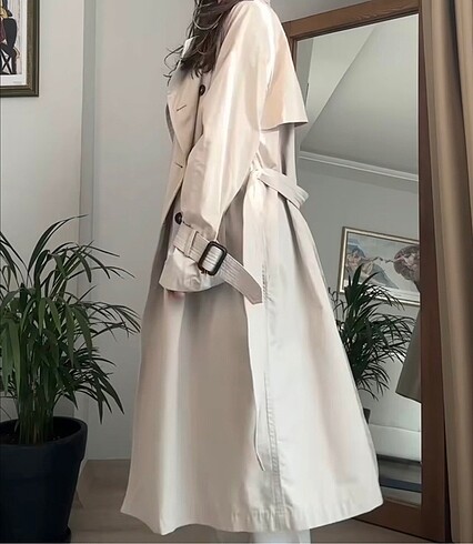 xs Beden ten rengi Renk Zara trençkot Oversize XS beden