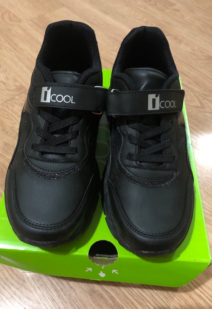 Kız Çocuk Siyah Bağcıklı Spor Ayakkabı - Görsel 3