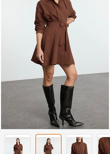 Trendyol & Milla Kahverengi Mini Elbise