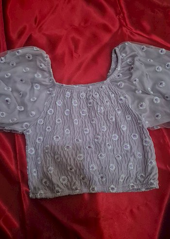 Papatya Kısa Kollu Bluz - Görsel 2