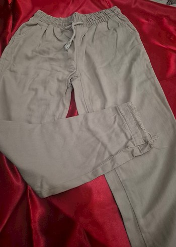 Bej Günlük lastikli pantolon - Görsel 3