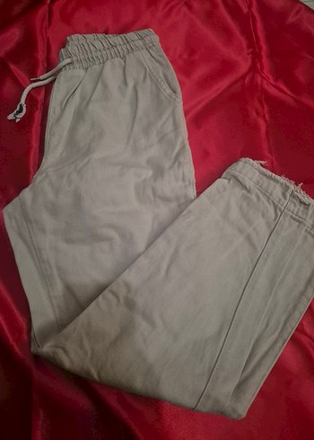 Bej Günlük lastikli pantolon - Görsel 4