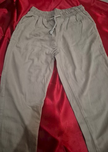 Bej Günlük lastikli pantolon - Görsel 2