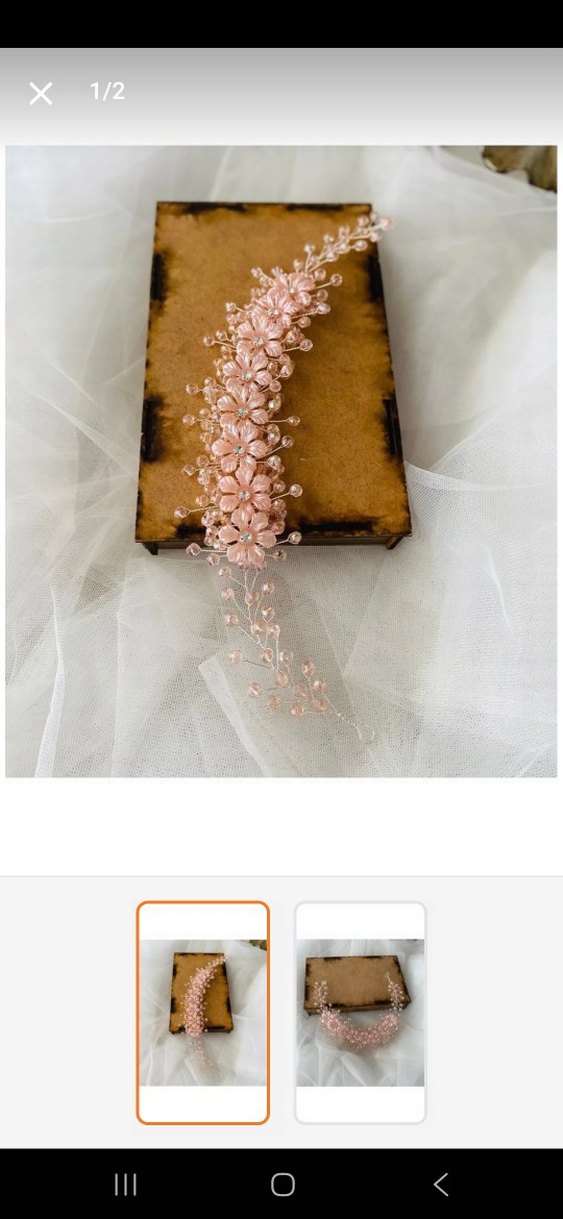 Pembe  Kadın Saç Aksesuarı - Görsel 2