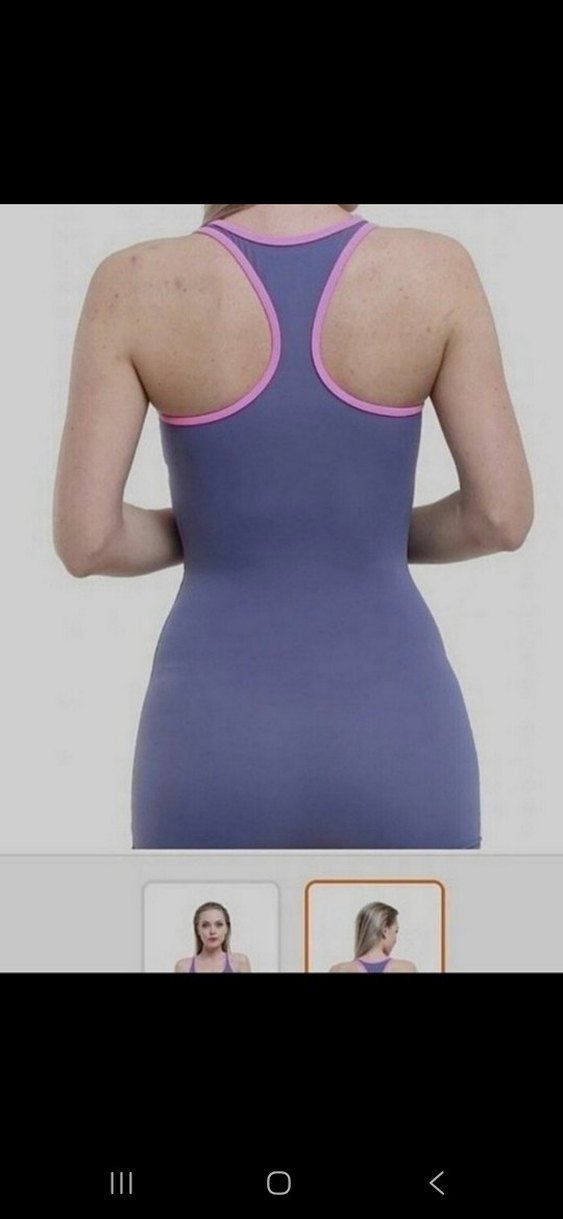 Pudra Şerit Detaylı Mini Yüzücü Mayo - Görsel 2