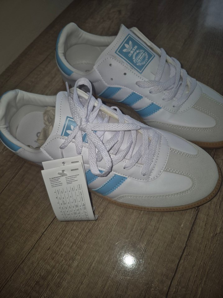 SAMBA "White&Blue" Ayakkabı - Görsel 4