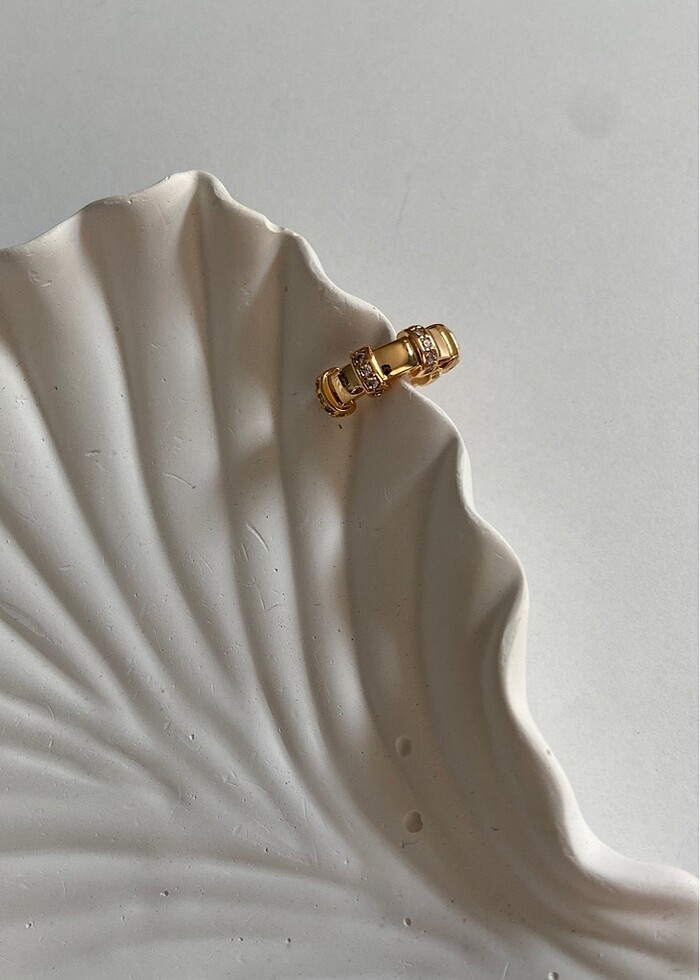 Taşlı kıkırdak küpe - Görsel 3